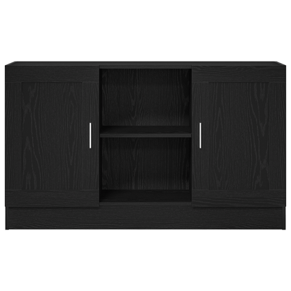 Black Oak Sideboard 120x30.5x70 cm Engineered Wood Storage Cabinets/TV Cabinets/Hallway Cabinets/Sideboards. This modern sideboard features an elegant, durable, weather-resistant, and moisture-resistant wooden structure with