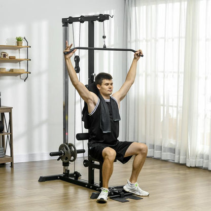 Roeimachine – Roeitrainer – Roeiapparaat – Fitnessapparaat – Hometrainer – Stalen Constructie – Instelbare Voetsteunen & Gevoerde Rugleuning – Full-Body Workout – Ruimtebesparend Zonder Elektronica