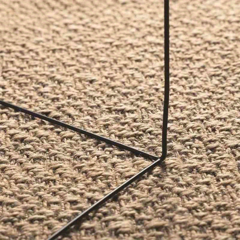 Mat Jute Look – Vloerkleed – Tapijt – Vloermat – Vloerbedekking – Extra Groot 160x230 cm – Weerbestendig & Handgemaakt – Naturel Bruin