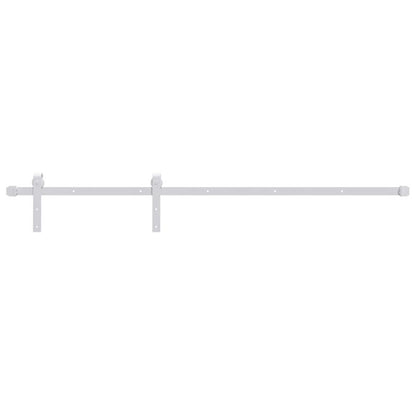 Schuifdeursysteem – Schuifdeurrails – Deurbeugel – Kastdeursysteem – Vouwdeursysteem – Industrieel Metaal – 183 cm Wit Stalen Rail – Maximale Draagkracht 100 kg