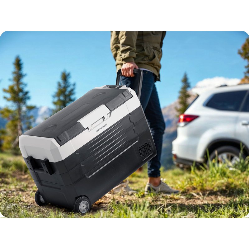 Compressor Koelbox – Draagbare Koelkast – Vriesbox – Camping Koelbox – Elektrische Koelbox – 40 Liter – Twee Compartimenten met Bluetooth Touchbediening