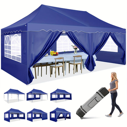 Pop-Up Partytent – Tuin Tent – Markt Tent – Overkapping – Schaduw Tent – 3x6 Meter – Waterafstotend Oxford Doek
