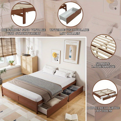 Samtpolsterbett – Gestoffeerd Bed – Tweepersoonsbed – Bed met Opbergruimte – Boxspringbed – Hydraulische Opbergruimte – Gestoffeerd Met Hoofdbord – Afmeting 140x200 cm – Grijs