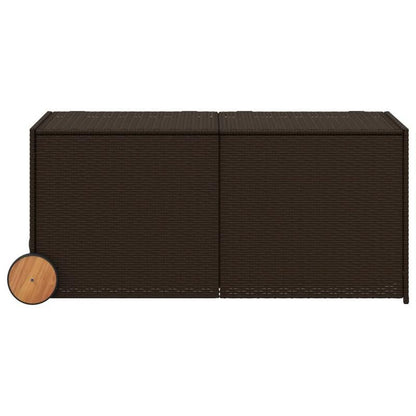 Opbergkist Tuin – Tuinkussenbox – Tuinbox – Opbergbox – Tuinmeubelbox – 283 Liter Inhoud – Weerbestendig PE Rattan Met 4 Wielen En Mobiel
