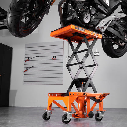 Hydraulische Motorlift – Motorbok – Motor Jacks – Motor Lifter – Motor Schaar – Instelbare Hefhoogte Tot 91 cm – Max. Draagvermogen 158 kg