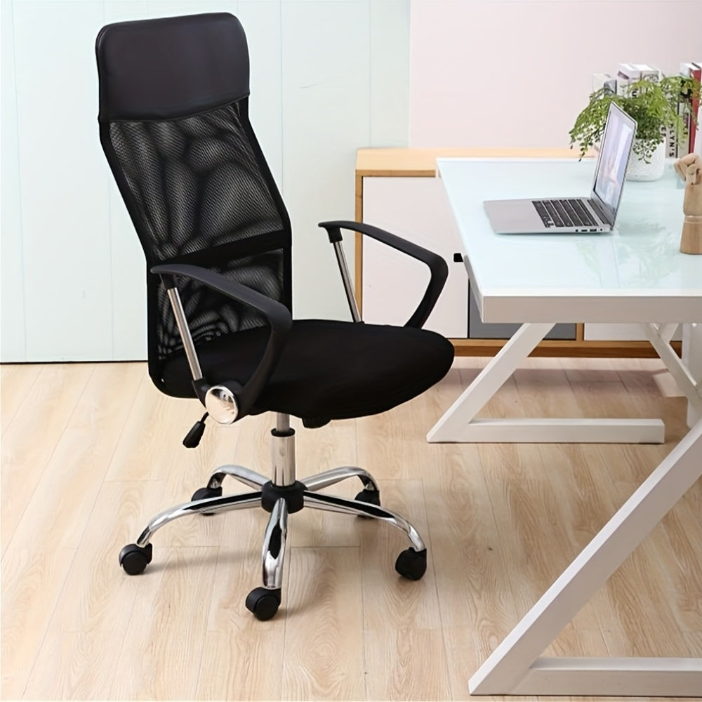 Bureaustoel – Office Chair – Kantoorstoel – Draaistoel – Ergonomische Stoel – Verstelbare Lendensteun en Hoofdsteun – Rugleuning Kantelbaar 90°-120° – Max. 120 kg – Hoogte Verstelbaar