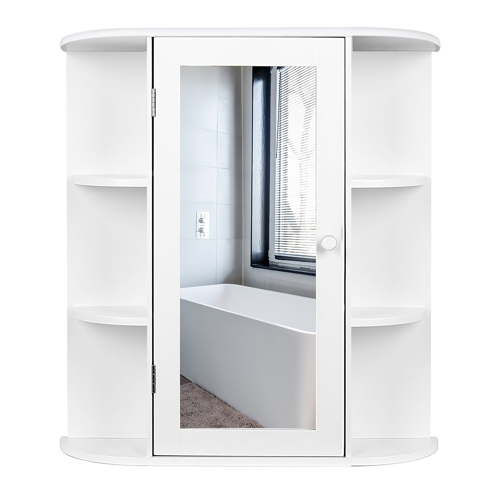 Badkamerkastje – Wandkast – Opbergkast – Spiegelkast – Medicijnkast – Scandinavisch Design – Smal 60x16x58 cm – Krasbestendige Spiegel