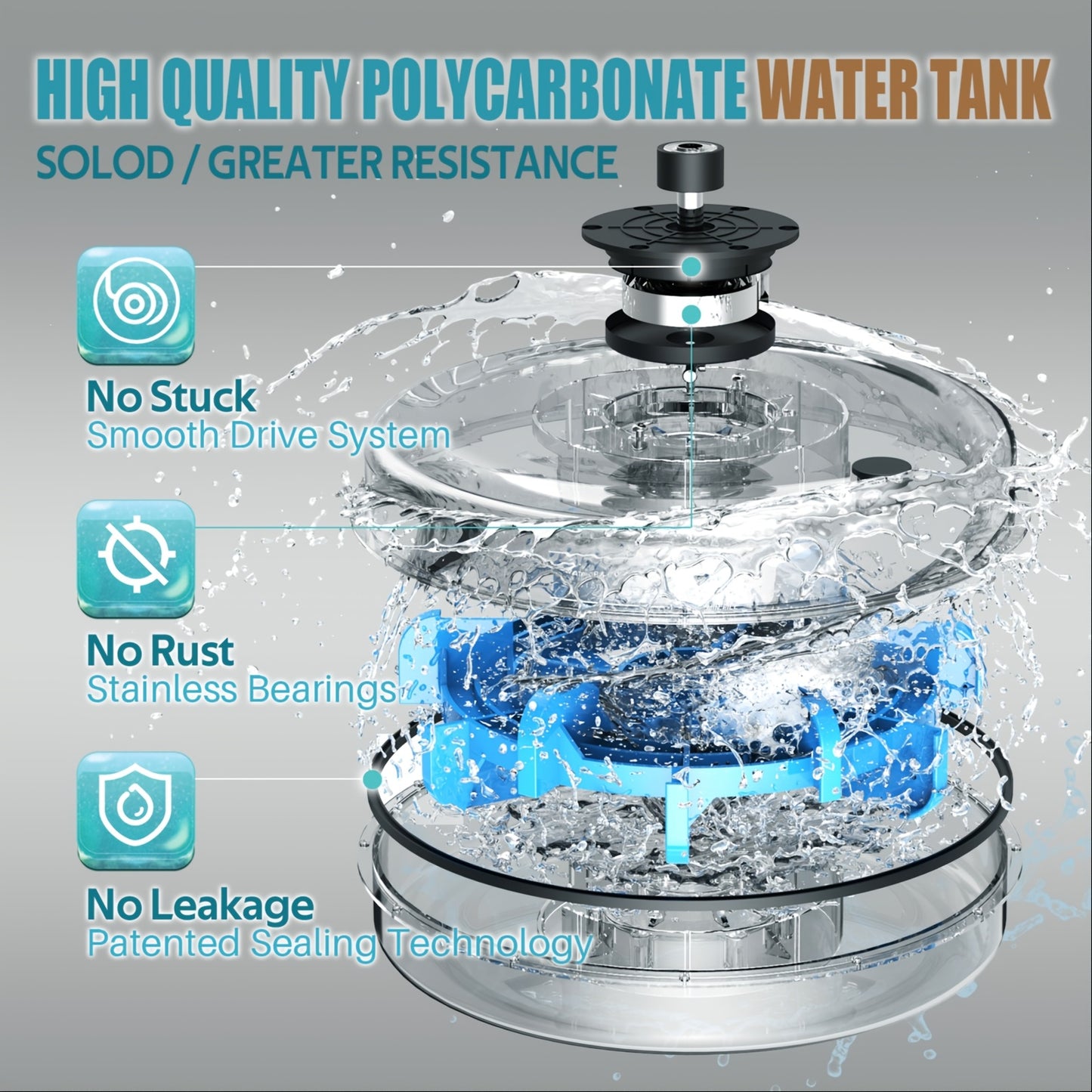 Waterroeimachine – Roeitrainer – Fitnessapparaat – Trainingsmachine – Compact – 6 Waterweerstanden – Inklapbaar - QUORE
