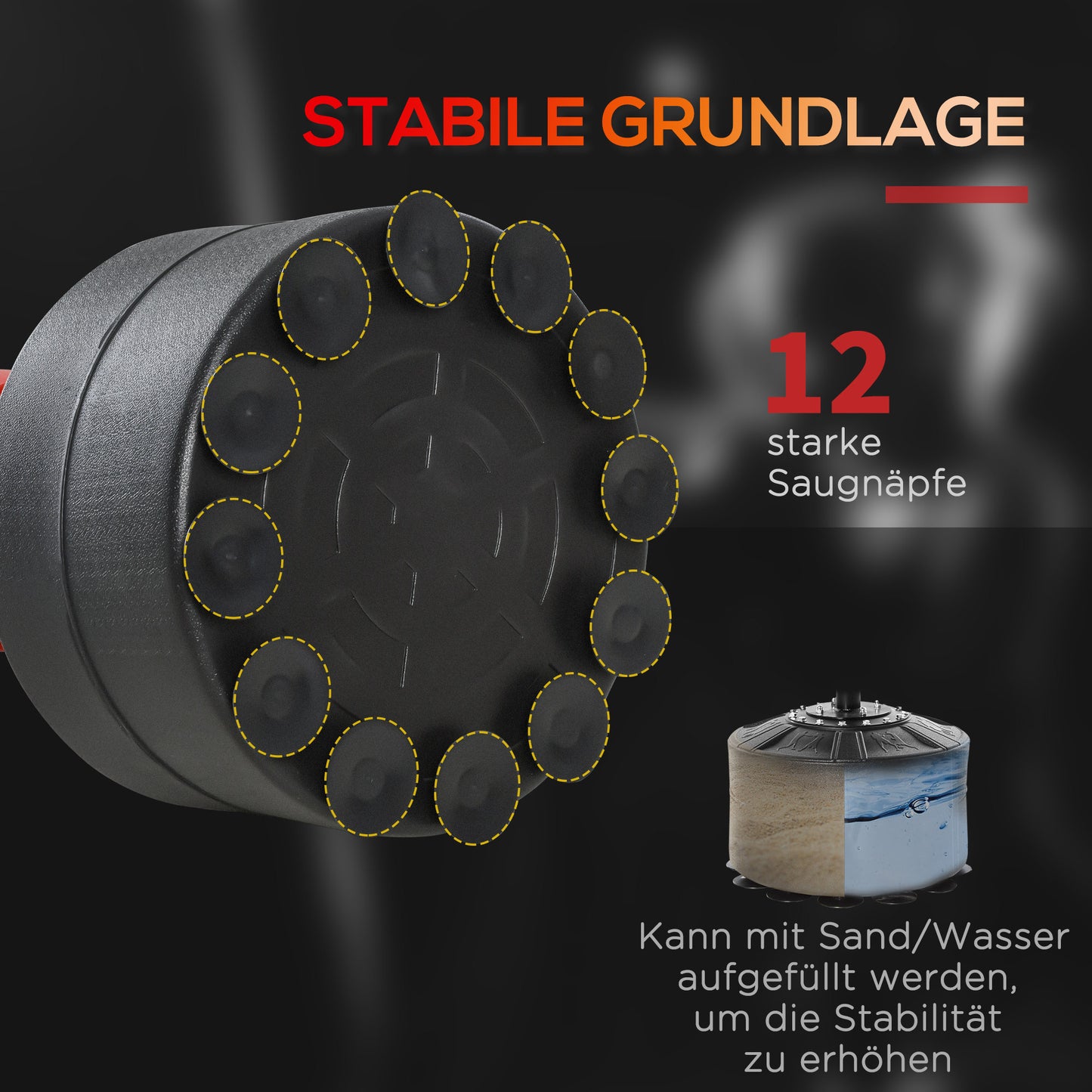 Boxbal – Bokszak – Bokspaal – Bokstrainer – Reflexbal – Verstelbaar 160-230 cm – Stevige Zuignap Basis