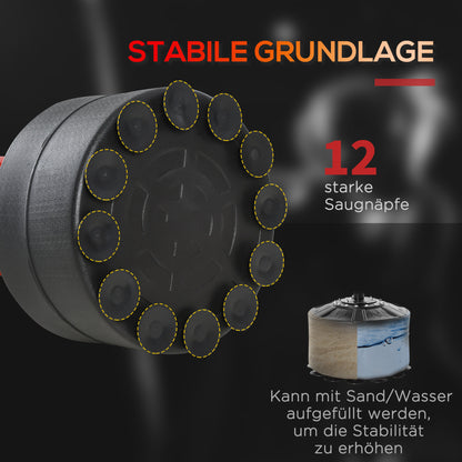 Boxbal – Bokszak – Bokspaal – Bokstrainer – Reflexbal – Verstelbaar 160-230 cm – Stevige Zuignap Basis