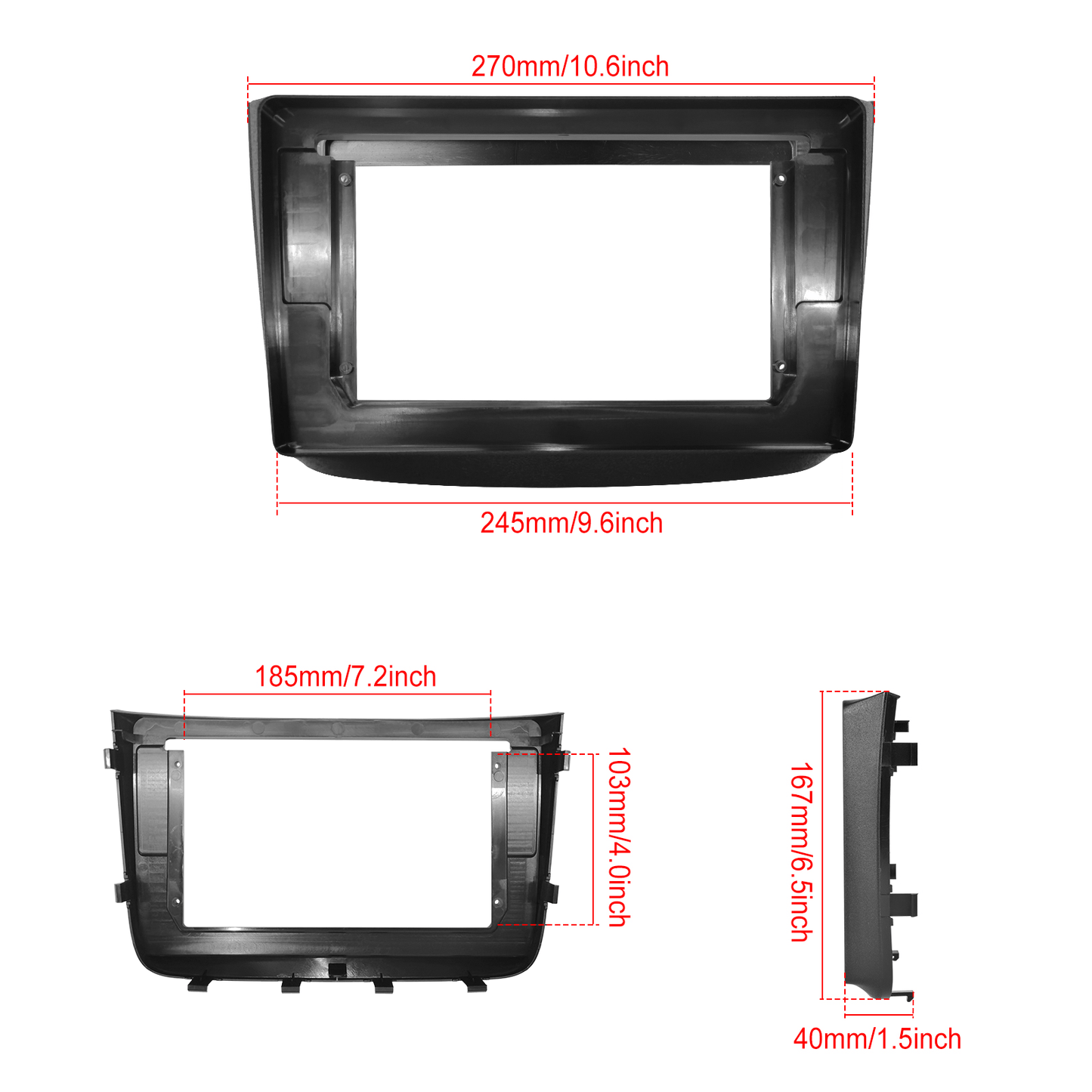 Double Din Android 15 Autoradio – Inbouwradio – Multimedia Speler – Auto Entertainment System – Touchscreen Radio – Draadloze CarPlay & Android Auto – 25,65 cm Full HD Scherm – AHD Achteruitrijcamera Met Microfoon