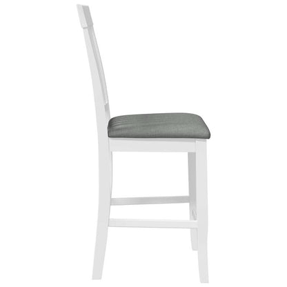 Bar Stools with Cushions 2pcs Solid Wood Rubber