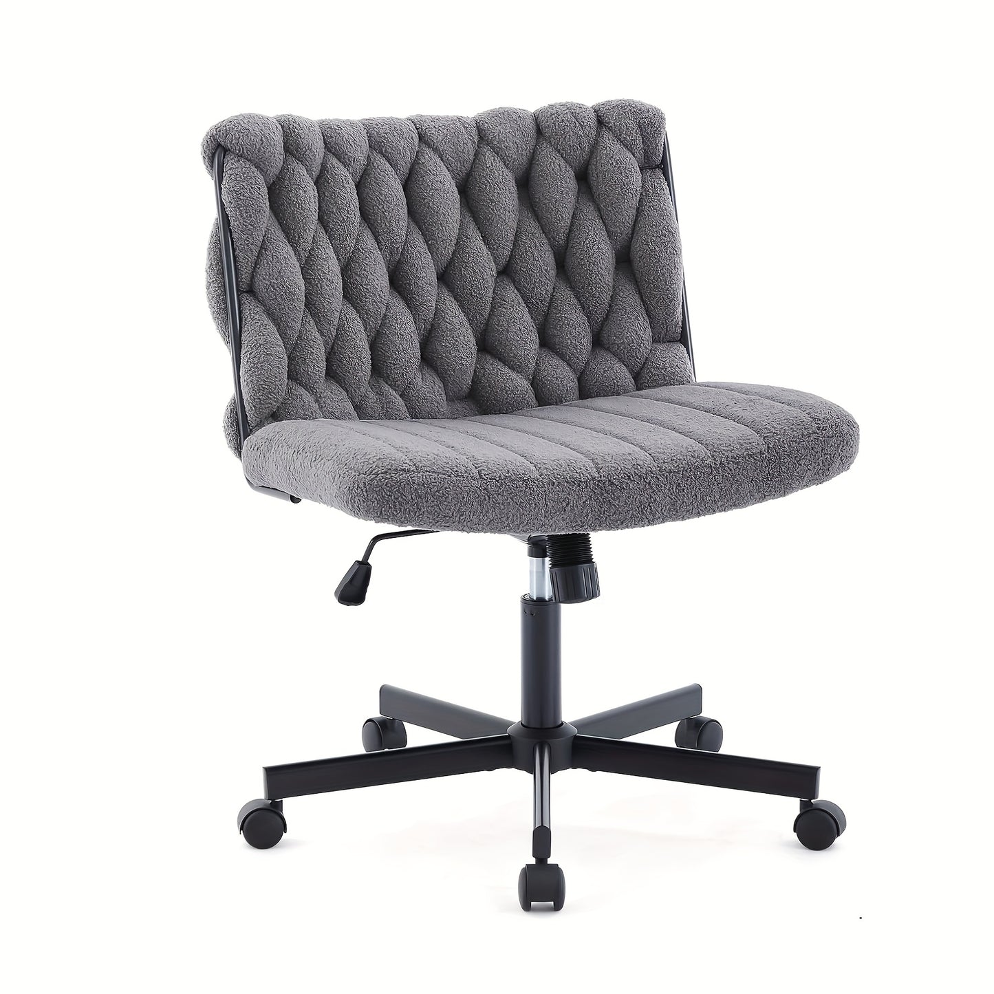 Bureaustoel – Werkstoel – Kantoorstoel – Draaistoel – Bureaustoel Grijs – Ergonomische Zitting Met Memory Foam – Verstelbare Zithoogte Met 360° Draaibare Zitting