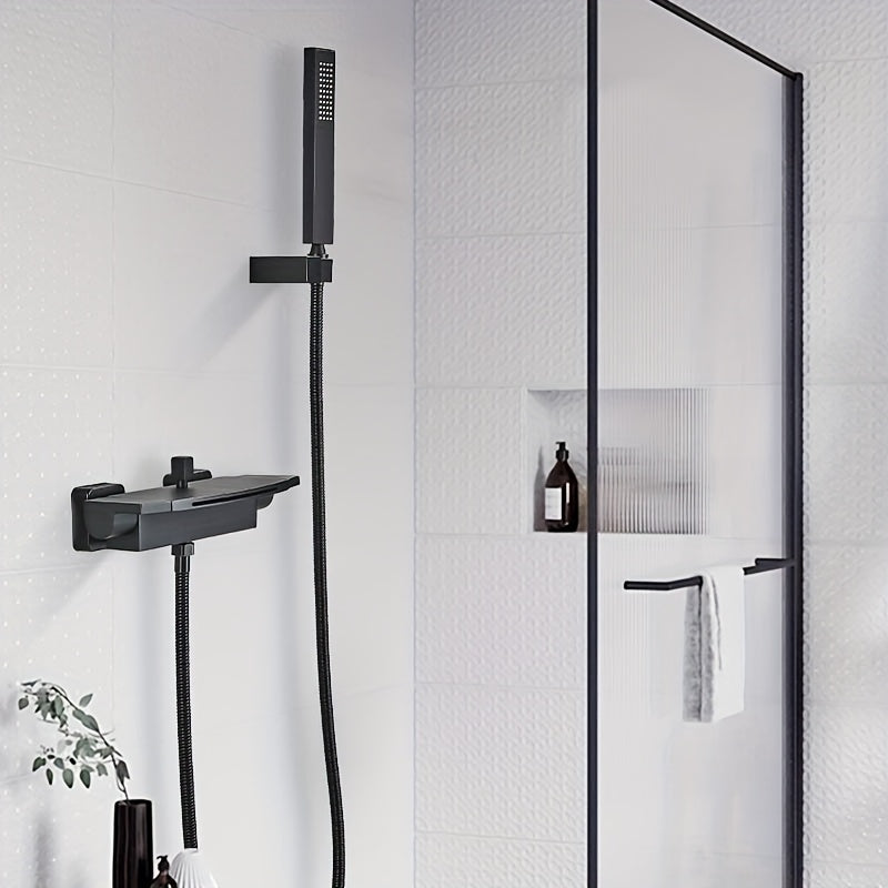 Bidetspuit – Toilet Handdouche – WC Spuit – Handbediende Bidet – Toiletreiniger – Messing Materiaal – Elektriciteitvrij – Zwart Design