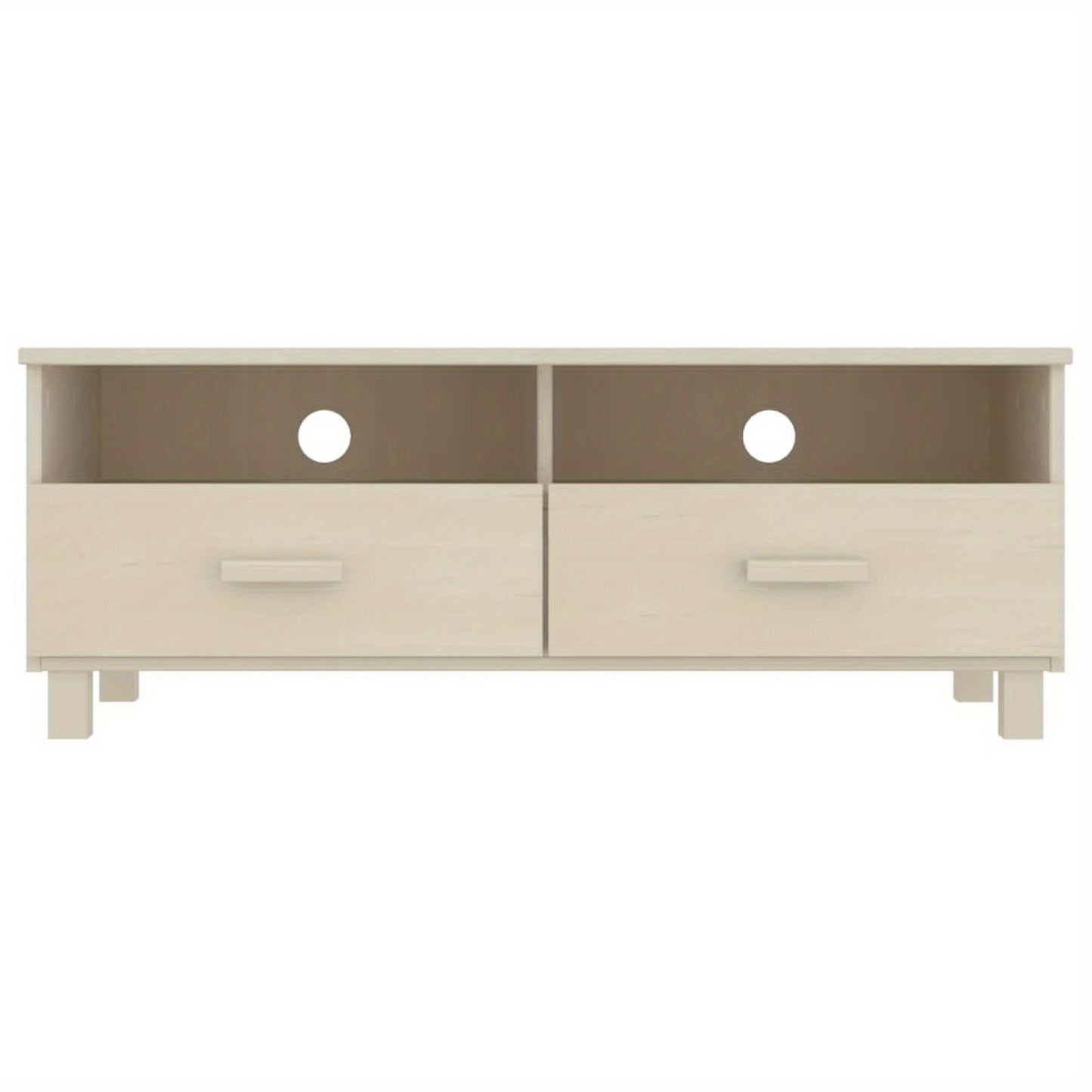 Tv Meubel – Tv Kast – Tv Dressoir – Tv Bank – Tv Cabinet – Modern Honey Brown – Massief Grenenhout – 104x40x40 cm – Minimalistisch Design
