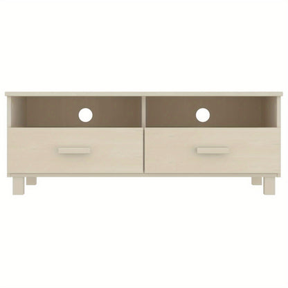 Tv Meubel – Tv Kast – Tv Dressoir – Tv Bank – Tv Cabinet – Modern Honey Brown – Massief Grenenhout – 104x40x40 cm – Minimalistisch Design