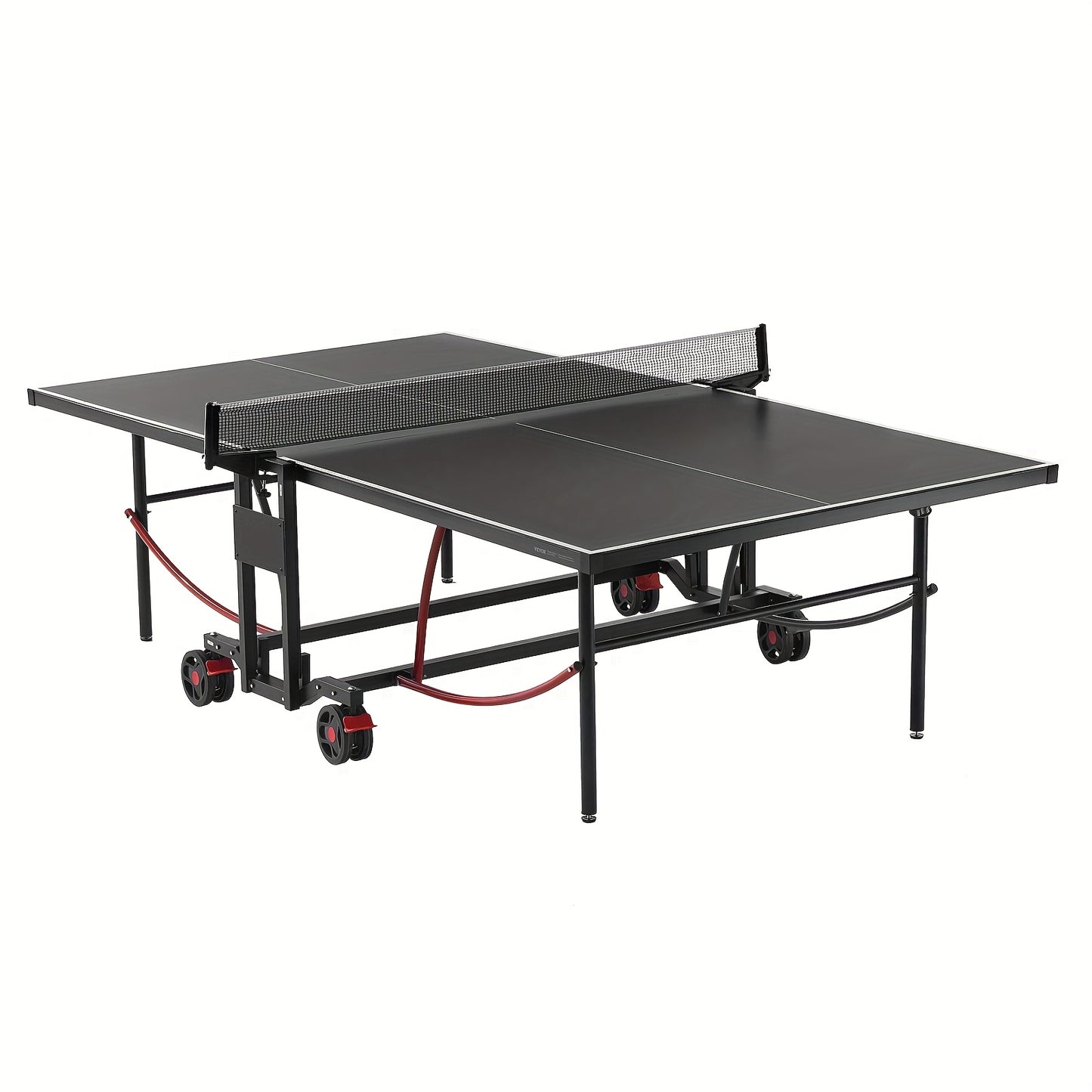 Tafeltennistafel – Pingpongtafel – Table Tennis Tafel – Inklapbare Speeltafel – Opvouwbare Tafeltennistafel – 108×60×30 inch – Aluminium Kunststof – Met Wielen & Afneembaar Net