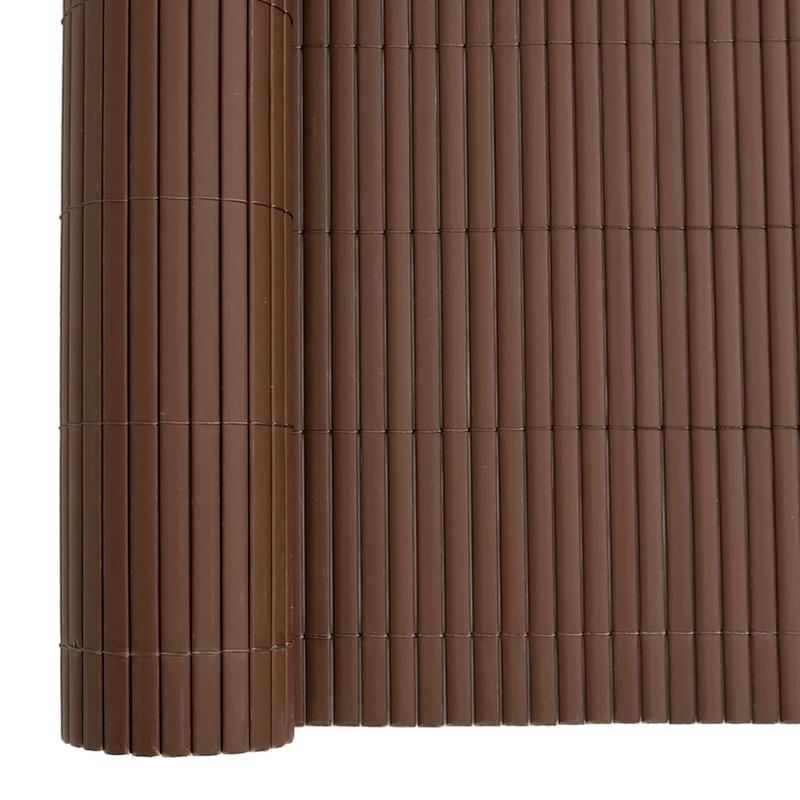 Strong and stable Tuinhek Dubbelzijdig Bruin 1.8x5m PVC, Outdoor Enclosure, Backyard Divider, Heavyduty Barrier, Doublesided Fencing, Pvc Fencing, Pet Owners, Diy Installers