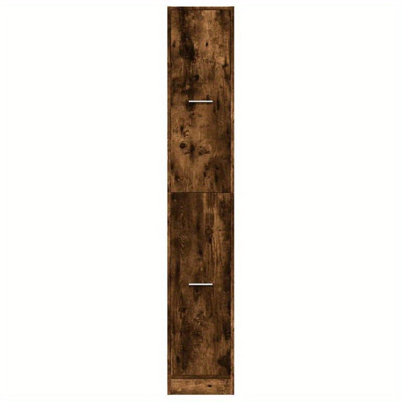 Apothekerskast – Medicijnkast – Badkamerkast – Opbergkast – Keukenkast – Gerookt Eikenhout – Compact 30x41x174,5 cm
