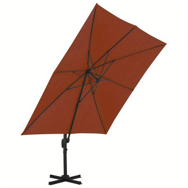 Parasol – Buitenparasol – Zonnescherm – Tuinparasol – Terrasparasol – Verstelbare Hoogte – 300x300 cm – Aluminium Frame – Weerbestendig – Terracotta