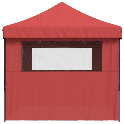 Partytent – Vuurbescherming Tent – Buitentent – Evenemententent – Bordeauxrood – Uitklapbaar – Waterafstotend Stof – Lichtgewicht Metaal Frame