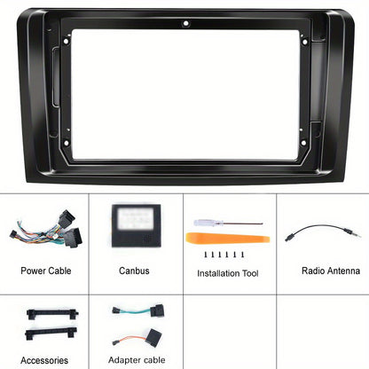 2 DIN Autoradio – Car Stereo – Multimedia Systeem – Navigatie Unit – Android Head Unit – 9-Inch Touchscreen – Wireless CarPlay & Android Auto – Inclusief AHD Camera Met Microfoon