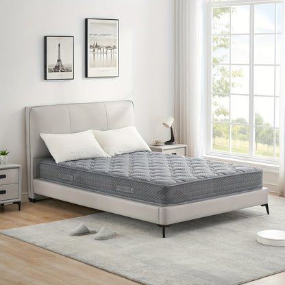 Pocketveringmatras – 7-Zone Matras – Orthopedisch Matras – Foam Matras – Luxe Matras – Grijs – 140x200 cm – Hoogte 21 cm – Plush Comfort – Duurzame Constructie