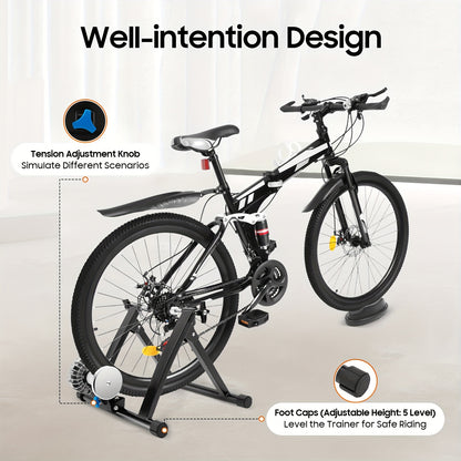 Indoor Bike Trainer Stand, Cycling Exercise Stationary Bicycle Stands, Bicycle Stands Trainers for Road Bike