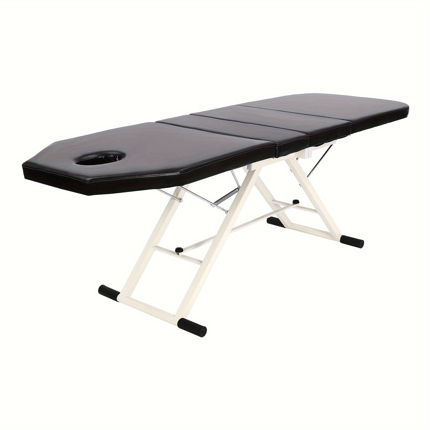 Massagetafel – Massagebed – Behandelingstafel – Spa Tafel – Therapie Tafel – Zwart – Inklapbaar Aluminium Frame – Dikke Foam Padded – Water- en Olieafstotend