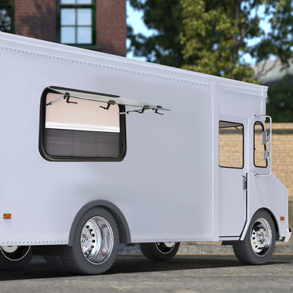 Camperraam – Camper Uitzetraam – Caravan Raam – Motorhome Raam – Uitschuifraam – Gehard Glas 4mm – Nooduitgang 65° Openend – Aluminium Frame