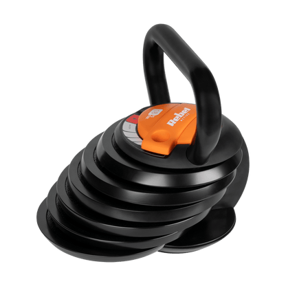 Verstelbare Kettlebell – Gewichtsketel – Halter – Gewichtszak – Krachttraining – Gietijzer Materiaal – Antislip Basis – 3,5 tot 18 kg Gewicht
