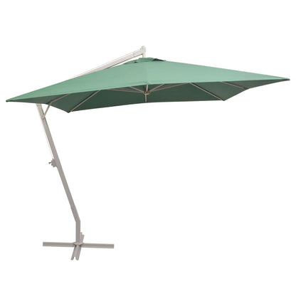 Zweefparasol – Hangende Parasol – Tuinparasol – Buitenparasol – Schaduwparasol – UV-bestendig Polyester – Aluminium Frame 300x300 cm – Groen