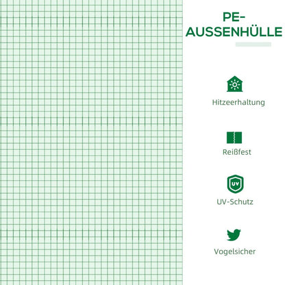 Mini-kasje – Mini Serre – Plantenhuis – Kweekkas – Tomatenkas – Groen – UV-bestendig – Stevige Grondconstructie – 120x60x60 cm