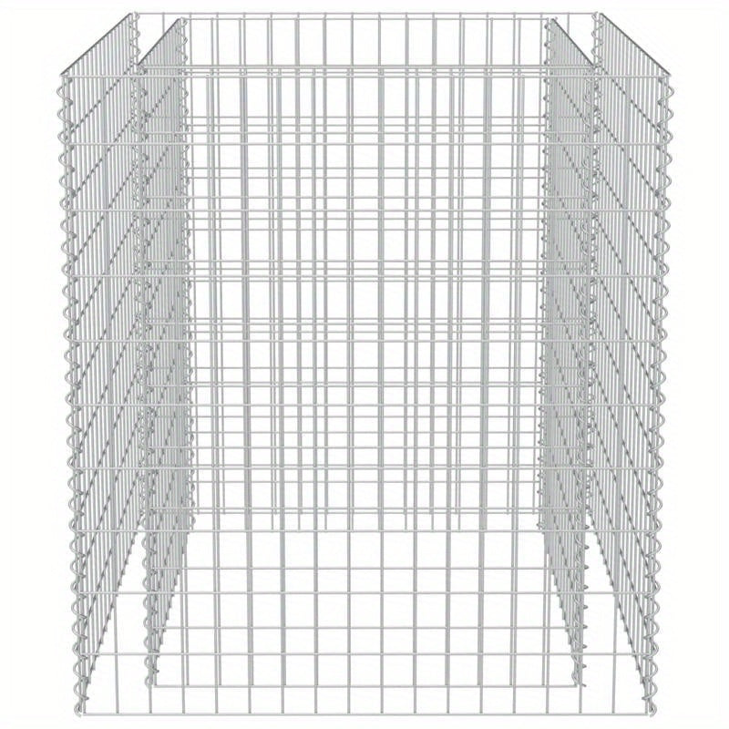 Plantenbak – Bloembak – Tuinbak – Moestuinbak – Verhoogde Bak – Gegalvaniseerd Staal – Weerbestendig – 90x90x100 cm – Argento
