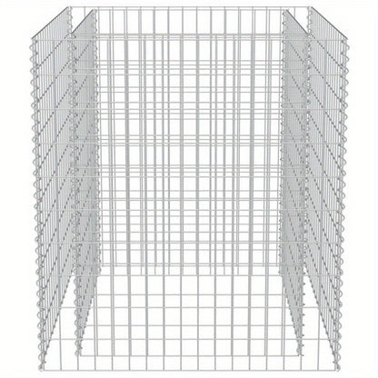 Plantenbak – Bloembak – Tuinbak – Moestuinbak – Verhoogde Bak – Gegalvaniseerd Staal – Weerbestendig – 90x90x100 cm – Argento