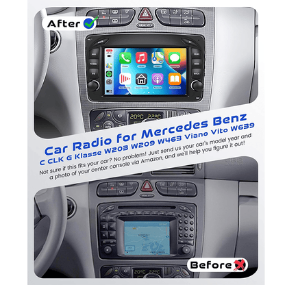 Autoradio – Car Radio – Auto Stereo – Multimedia Speler – In-Dash Radio – 7-Inch HD Touchscreen – Android 15 OS – Draadloze CarPlay & GPS WiFi