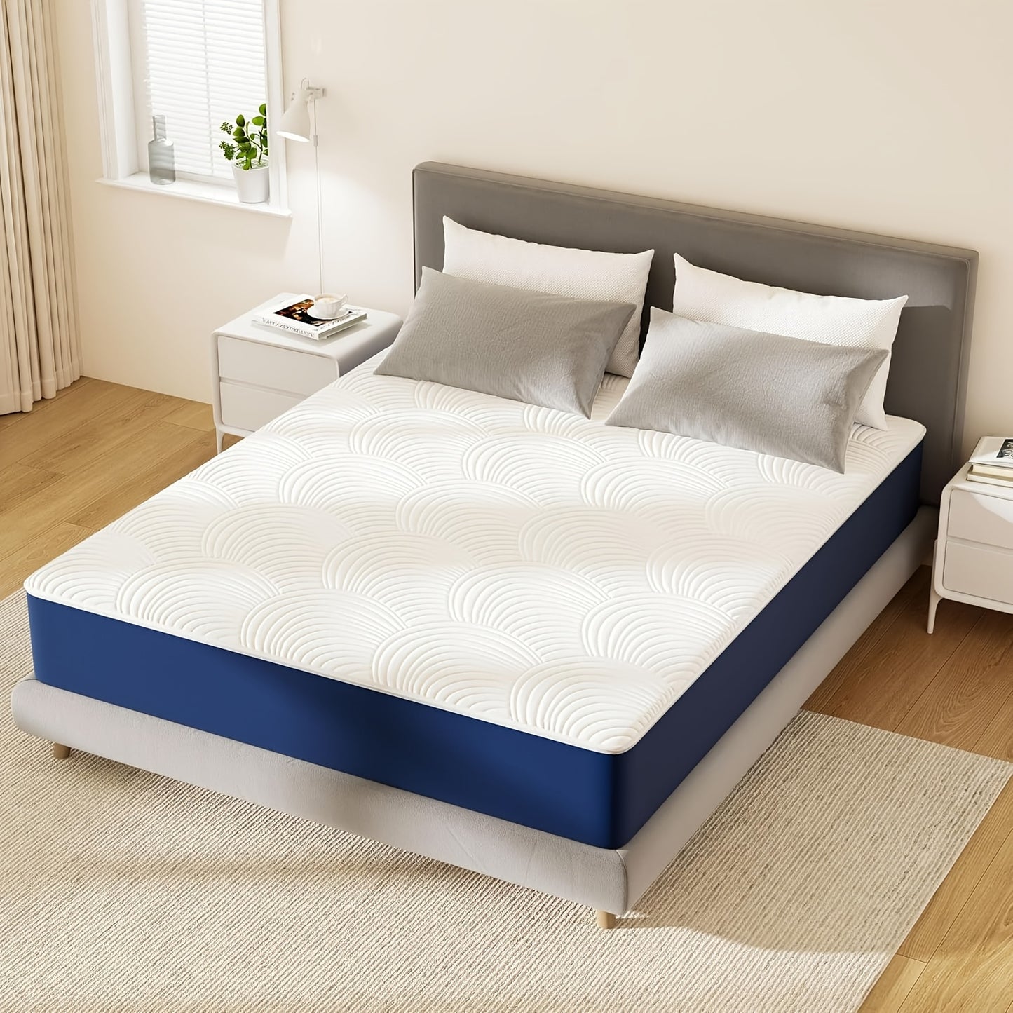 Matras – Bedden – Koudschuimmatras – Tweepersoonsmatras – Eenpersoonsmatras – 25 cm Dik – 7-Zones Memory Foam – Stevig H3