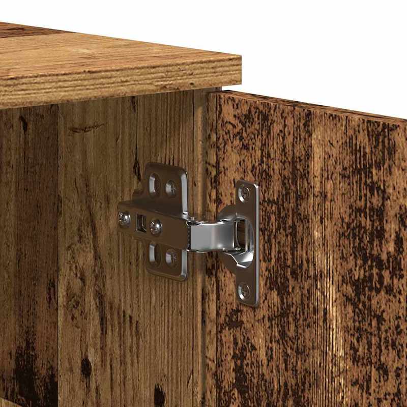 tv-meubel – tv-kast – tv-dressoir – televisie meubel – media meubel – Hardhout – 140x35x40 cm – Ruime Opbergruimte