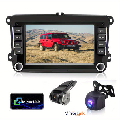 Android Autoradio – Auto Multimedia Systeem – Navigatie Radio – Bluetooth Radio – Touchscreen Autoradio – 7 Inch HD Scherm – Achteruitrijcamera Met Nachtzicht