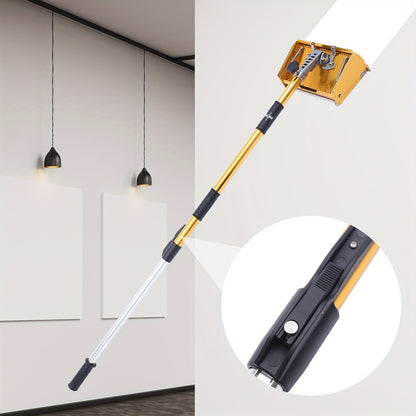 Afwerkbox – Stucgereedschap – Plamuurbox – Vulmiddelbox – Muurplamuur Set – Verstelbare Steel 90-150 cm – Lichtgewicht Aluminium