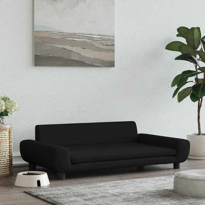 Hondenmand – Hondenbed – Hondenkussen – Hondenligplaats – Dierenmand – Zwart Fluweel – 100x54x33 cm – Ruim & Luxe Comfort