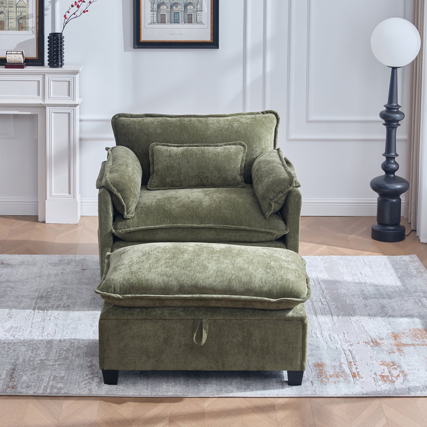 Relaxstoel – Fauteuil – Loungestoel – Vloerstoel – Zitzak – Extra Groot Formaat – Premium Velvet Bekleding