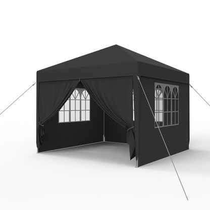 Partytent – Tuinpaviljoen – Feesttent – Evenemententent – Tuintent – Waterafstotend – Met Zijpanelen – 3x3m / 3x6m / 3x9m – Stabiel Stalen Frame