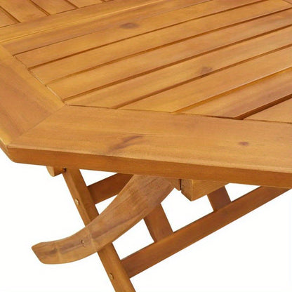 Opvouwbare Tuin- En Picknicktafel – Tuintafel - Opvouwbare Tafel – Kampeertafel – Buitentafel – Acaciahout – Compact – Draagbaar – 110 X 75 Cm