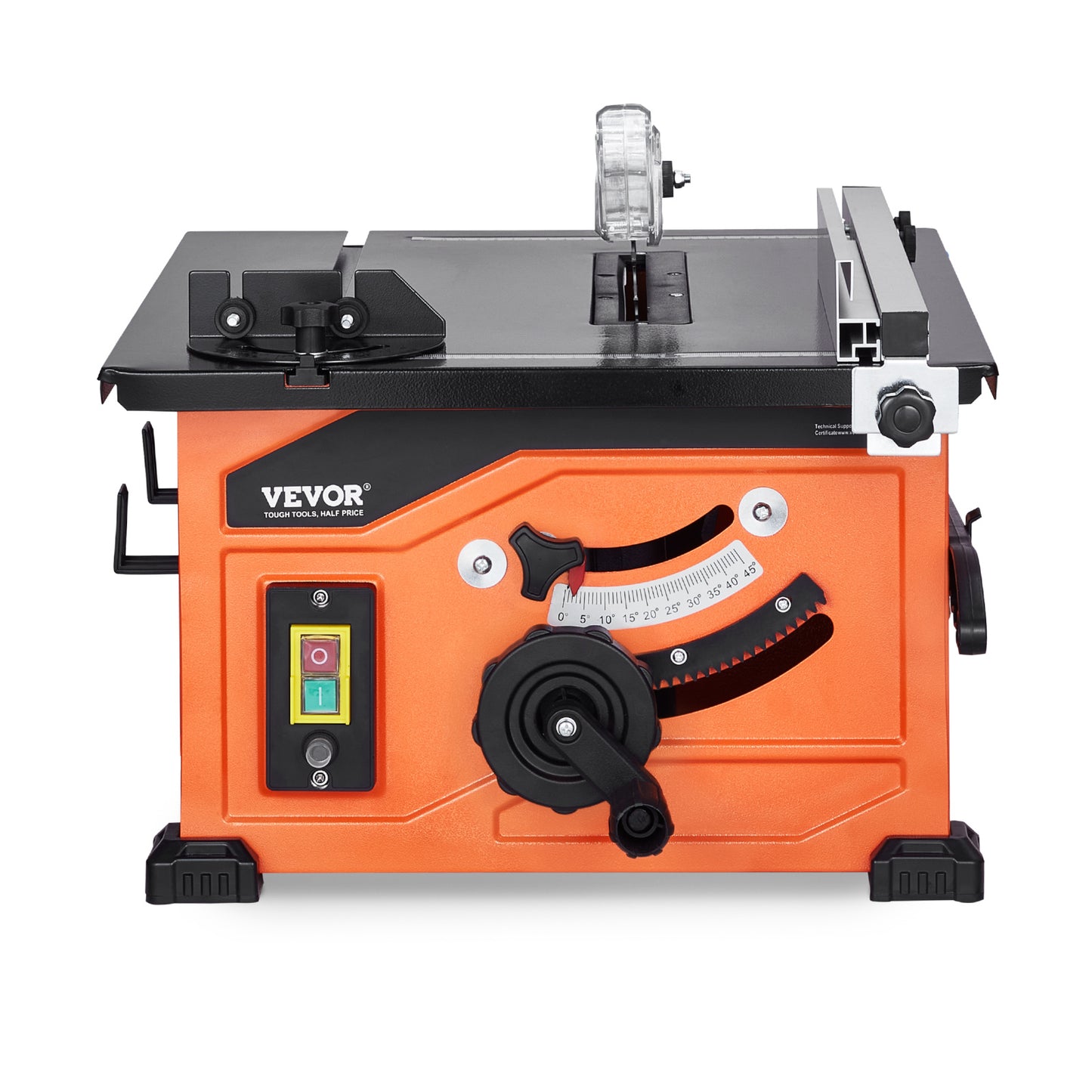 Tafelschaaf – Tafelzaag – Cirkelzaag – Houtzaag – Verstekzaag – Compact Oranje Zwart – 1200W Motor – Zaagcapaciteit 225 mm