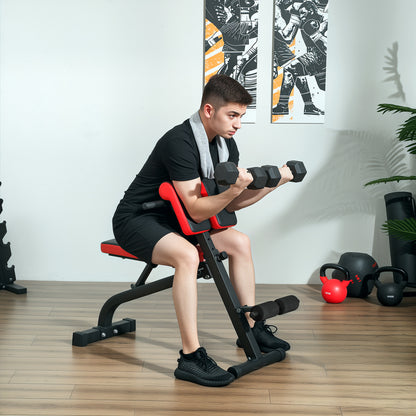 Trainingsbank – Gewichtbank – Fitnessbank – Krachtbank – Opvouwbare Bank – Verstelbaar – Robuust Stalen Frame – Zwart