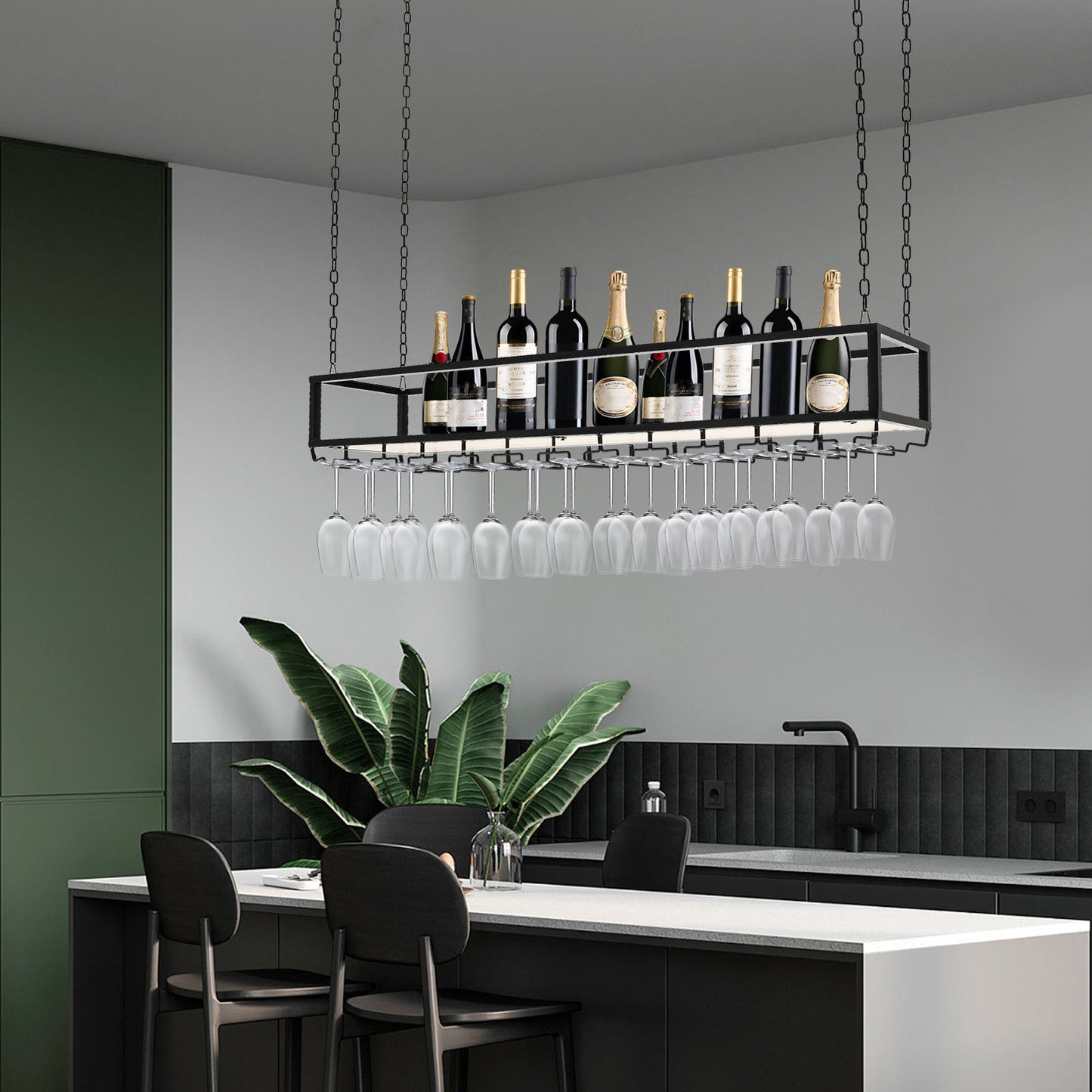 Wijnrek – Vrijstaand Wijnflesrek – Tafel Wijnhouder – Keuken Wijnopberger – Bar Wijnrek – Ruimtebesparend Design – Duurzaam Stevig Materiaal