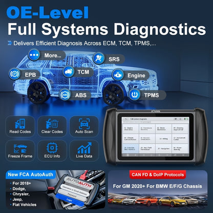 OBD2 Scanner – Auto Diagnose Tool – Foutcode Uitlezer – Key Programmer – Reset Apparaat – Draadloos Wi-Fi – Lifetime Updates