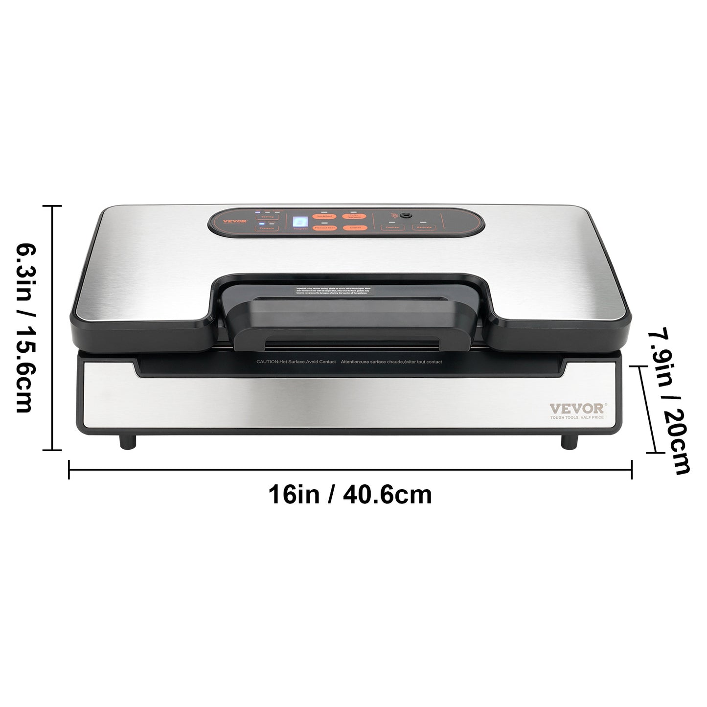 Vacuümzakmachine – Vacuümsealer – Vacumeermachine – Sealapparaat – Foodsaver – 130W Krachtige Dubbele Vacuümpomp – Ingebouwde Snijder en Zakrollenhouder