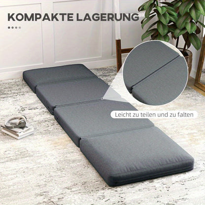 Bedbank – Slaapbank – 3-in-1 Bank – Logeerbed – Sofa – Opvouwbaar – Donkergrijs Fluweel – Stevig Frame tot 240 kg